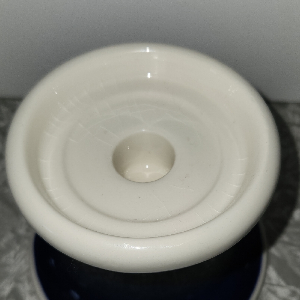 Classic Navy and White Candle Holder - Picture 4 of 7